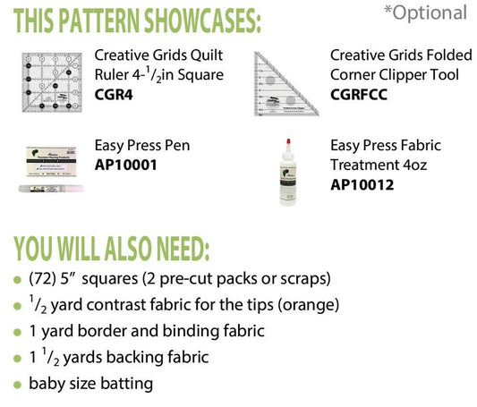 Tip-Top Baby Quilt Pattern - Everything Fabric