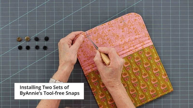 Tool-free Snaps - Set of Four - Antique Brass - Everything Fabric