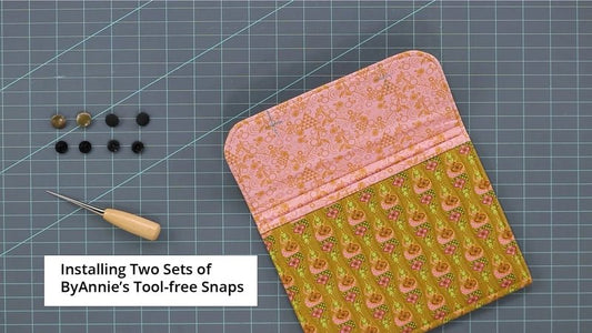 Tool-free Snaps - Set of Four - Antique Brass - Everything Fabric