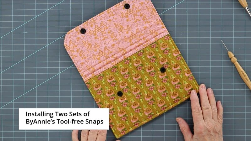 Tool-free Snaps - Set of Four - Antique Brass - Everything Fabric