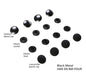 Tool-free Snaps - Set of Four - Black Metal - Everything Fabric
