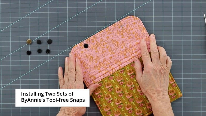 Tool-free Snaps - Set of Four - Black Metal - Everything Fabric