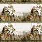 Tree Line - AUTUMN BORDER STRIPE - Everything Fabric