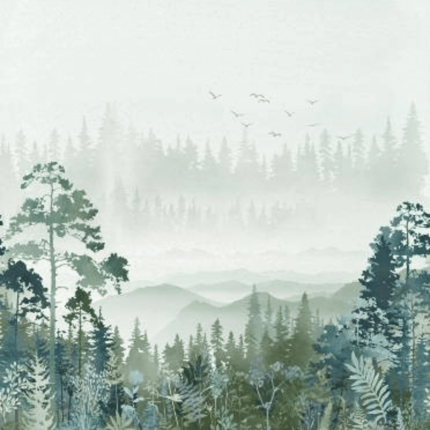 Tree Line - Bluegrass - Everything Fabric