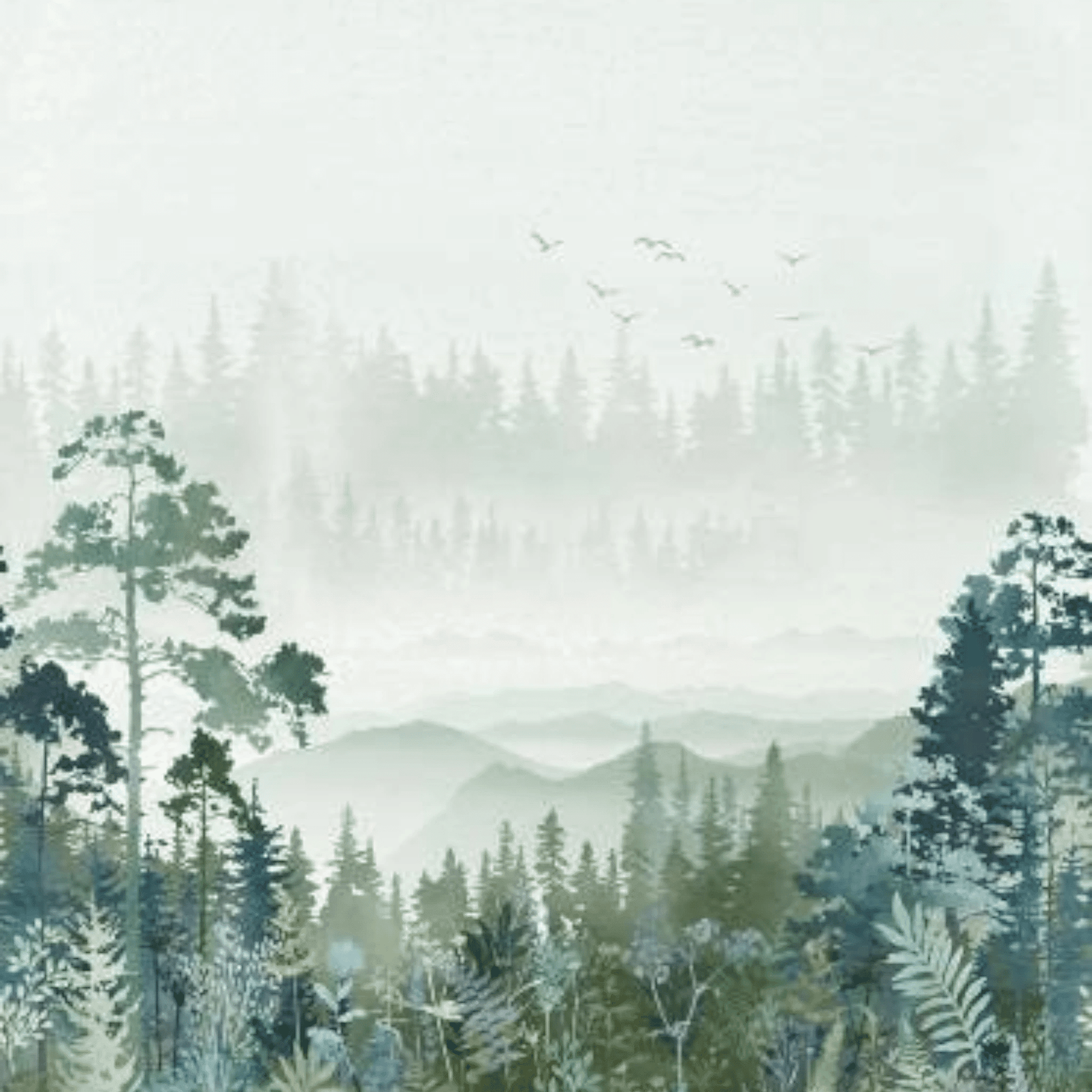 Tree Line - Bluegrass - Everything Fabric