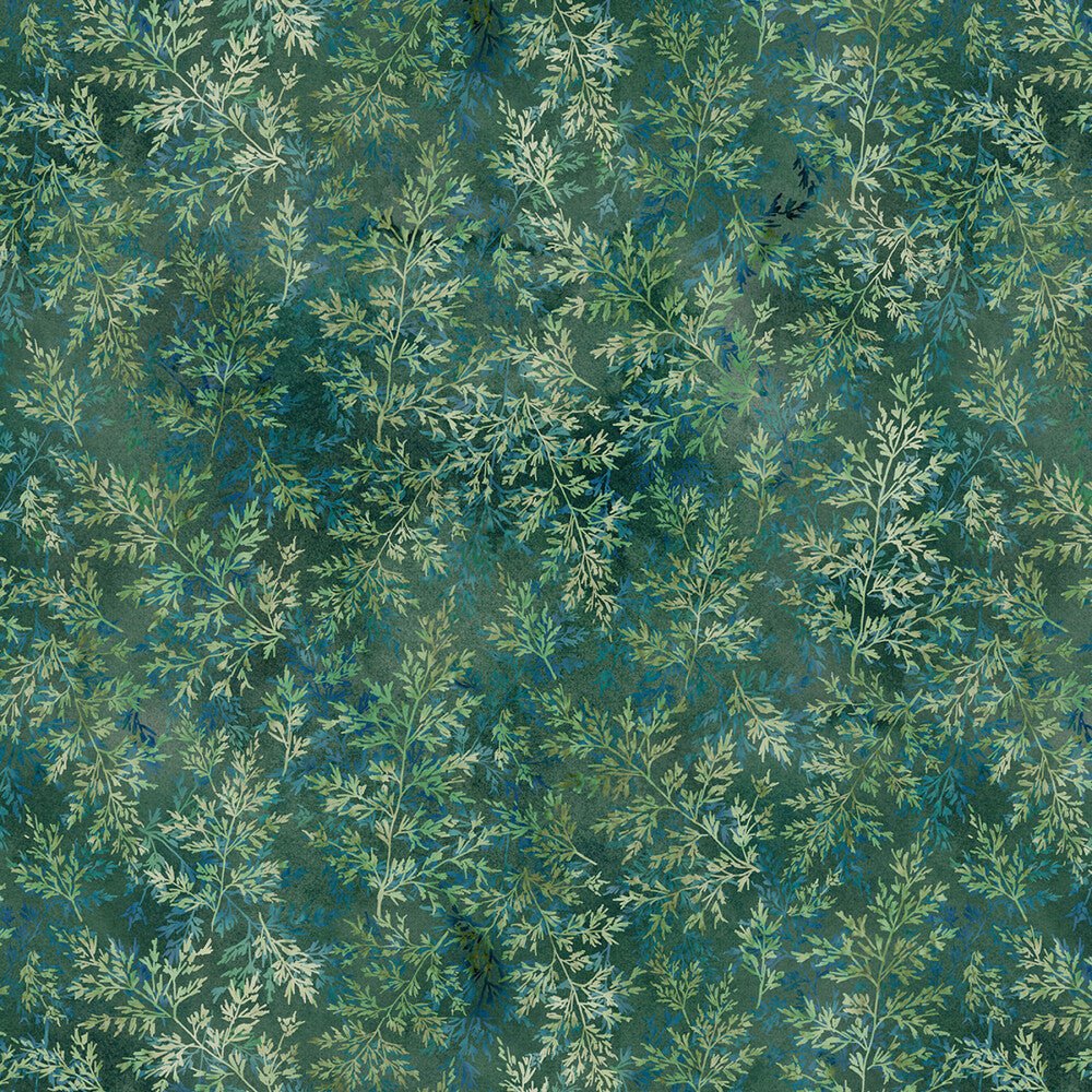 Tree Line - EMERALD - Everything Fabric