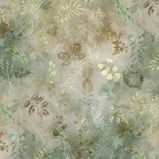 Tree Line - MOSS LEAF - Everything Fabric