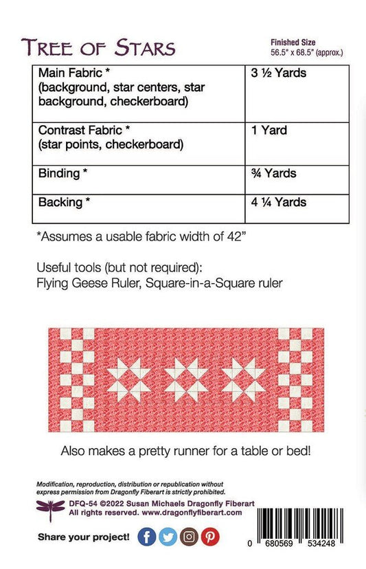 Tree of Stars Quilt Pattern - Everything Fabric