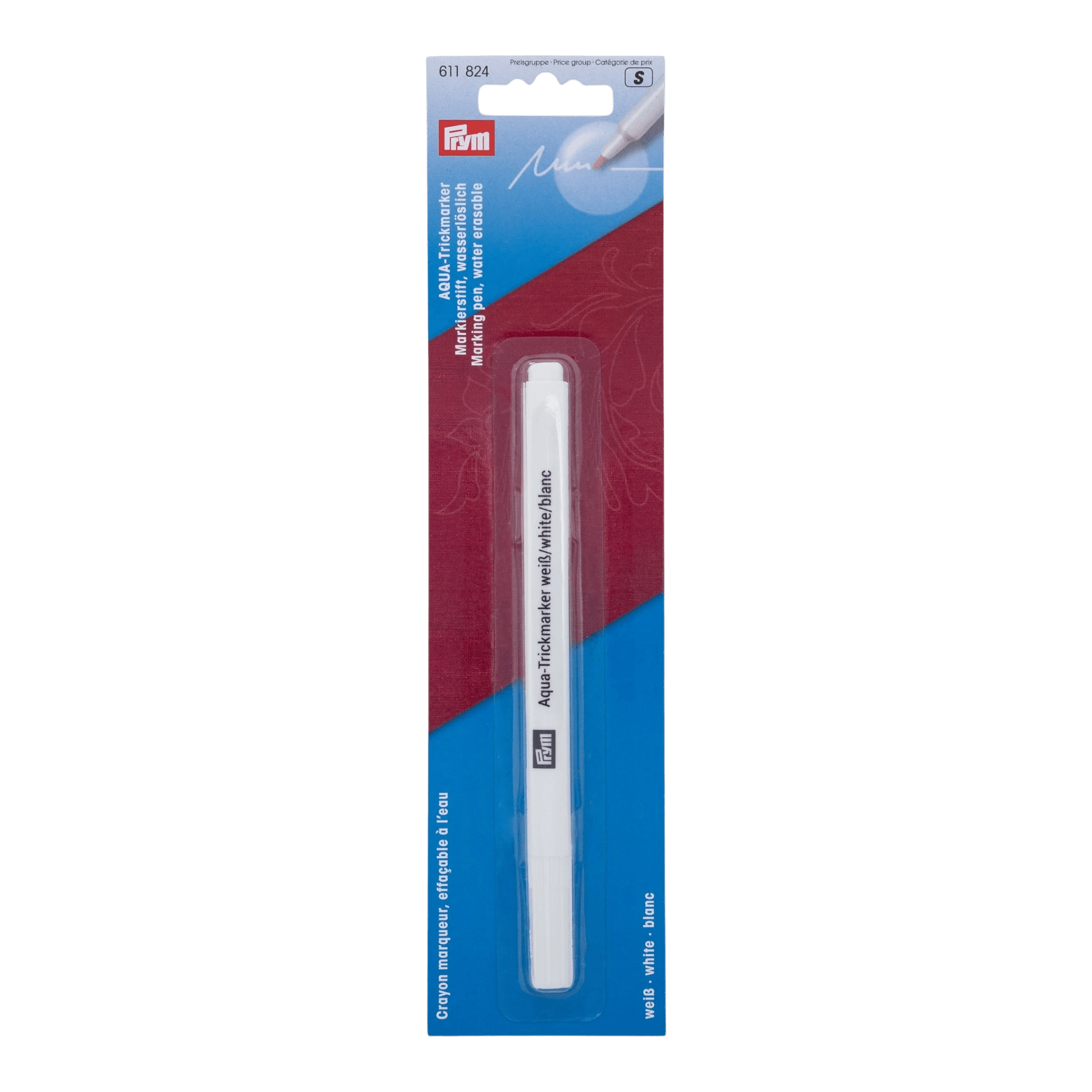 TRICK MARKER AQUA, WATER-ERASABLE, WHITE - Everything Fabric