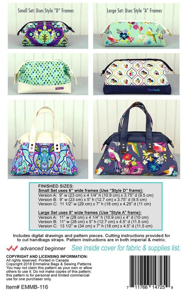 Trifecta Zip Bags - Six Sizes - Everything Fabric