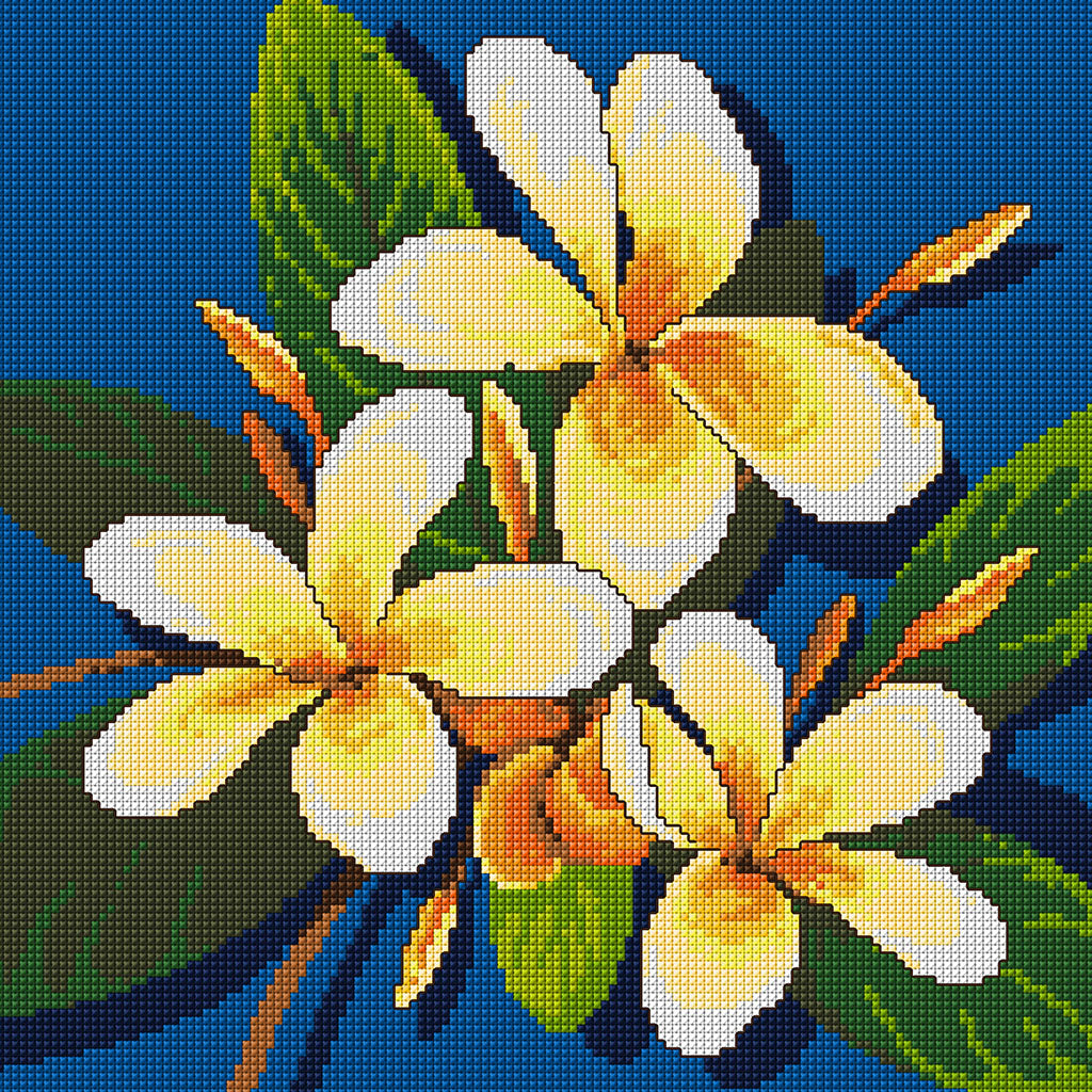 Frangipanis design from Tropical Flowers 2 by Country Threads