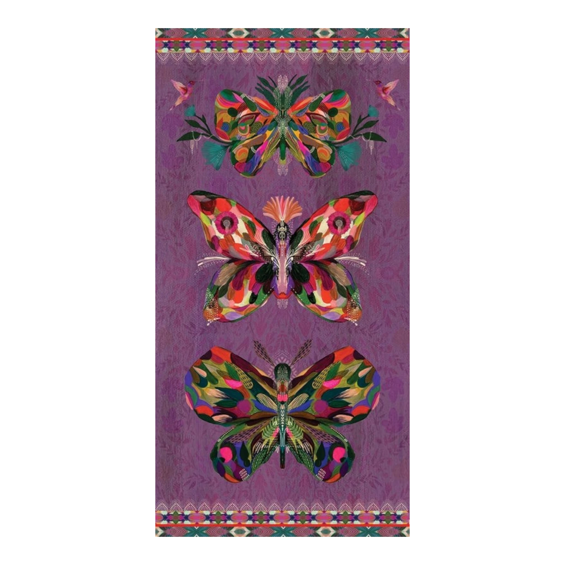 True Colors - Wing Panel Plum - Everything Fabric