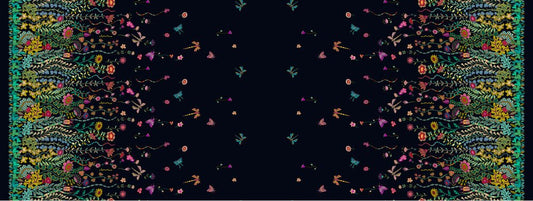 Twilight - Black Moonlight - Double Border - Everything Fabric