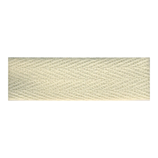 Cotton Twill Tape - Cream 20 mm for patchwork, quilting and sewing