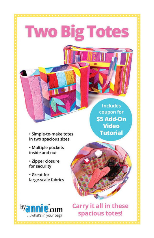 Two Big Totes Pattern PBA310 - Everything Fabric
