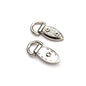 Two Decorative Mini Strap Connectors Nickel - Everything Fabric