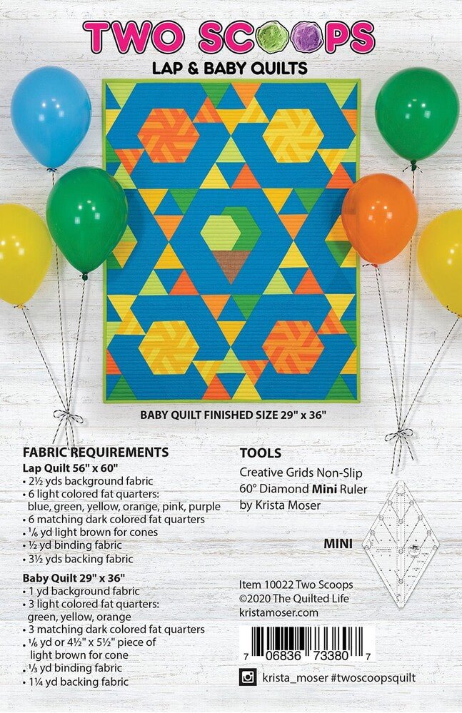 Two Scoops Quilt Pattern - Everything Fabric
