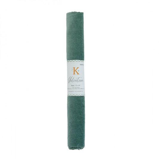 Velveteen - SAGE - 12 in x 24 in - Everything Fabric