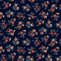 Victory Garden - Navy Tossed Small Vintage Florals - Everything Fabric
