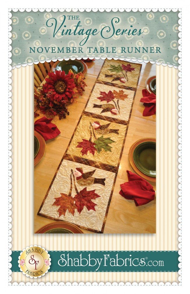 Vintage Series Table Runner - November Pattern - Everything Fabric