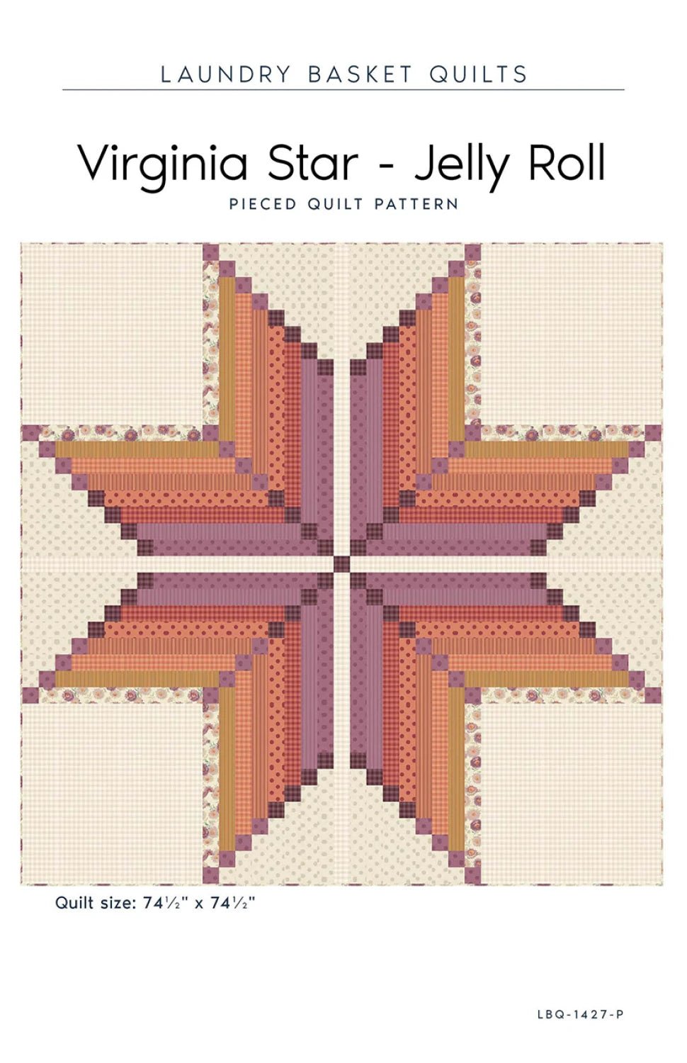 Virginia Star - Jelly Roll Quilt Pattern - Everything Fabric