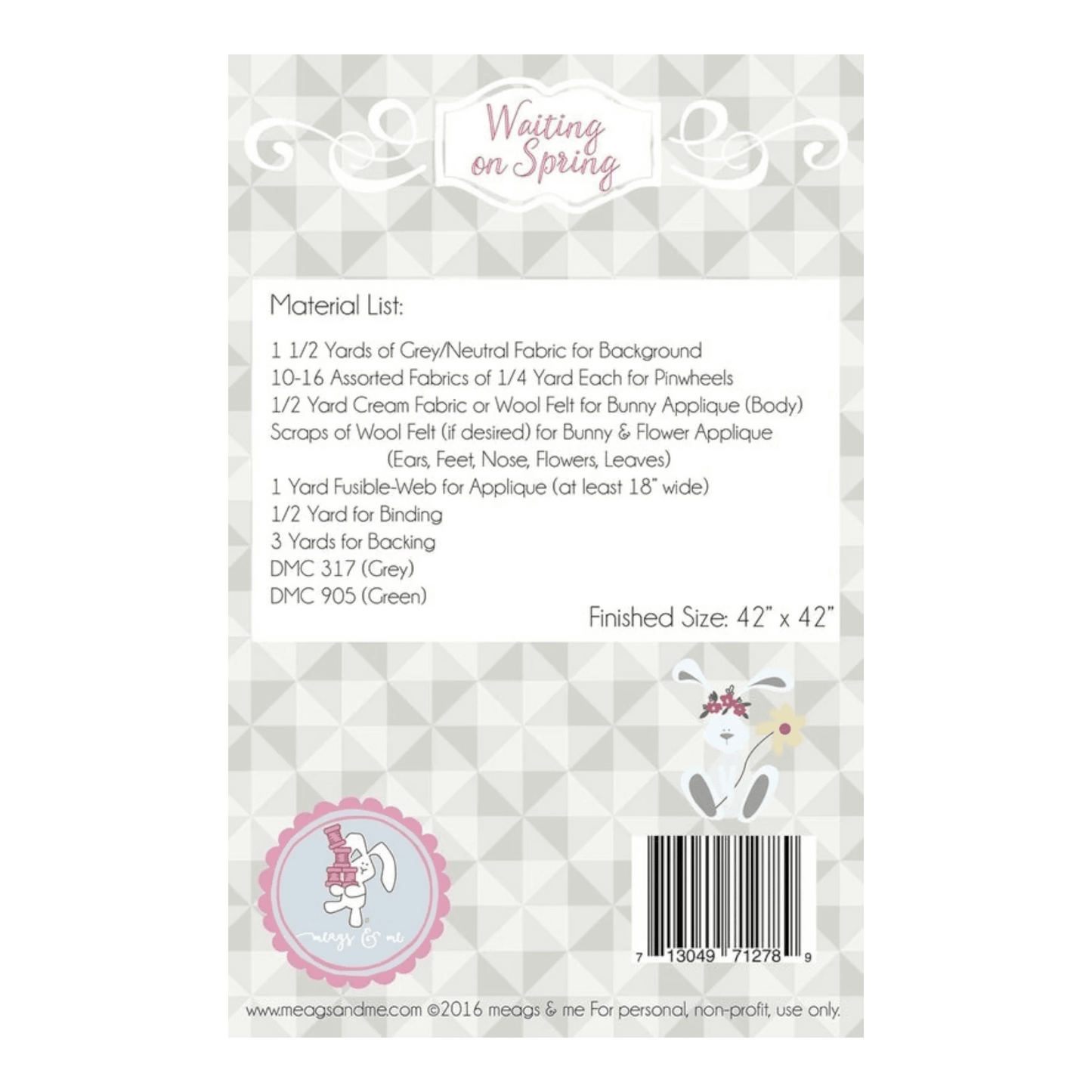 Waiting on Spring Quilt Pattern - Everything Fabric