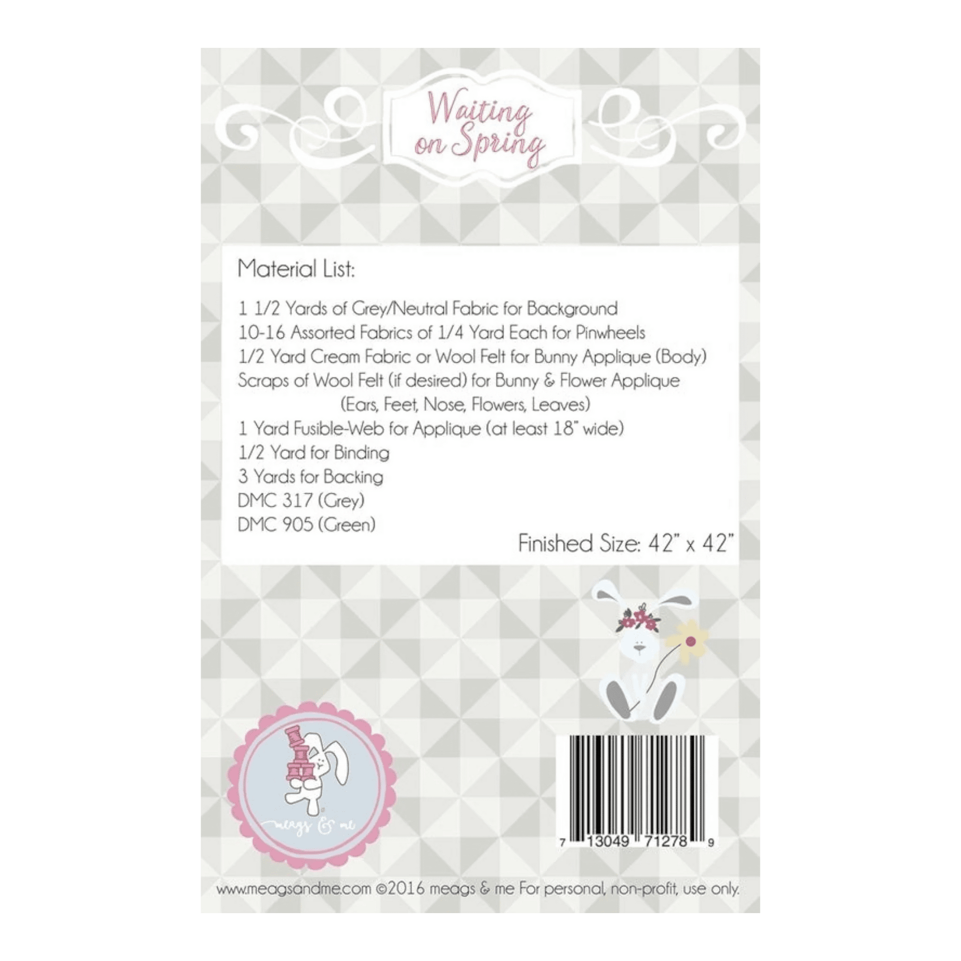 Waiting on Spring Quilt Pattern - Everything Fabric