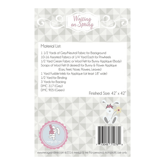 Waiting on Spring Quilt Pattern - Everything Fabric