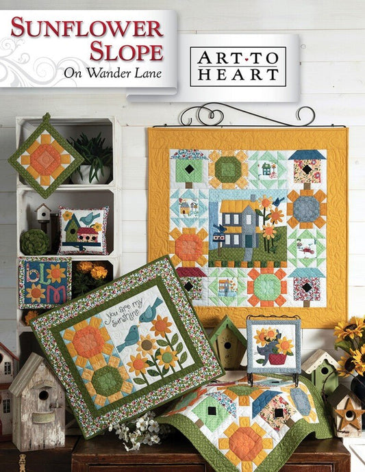 Wander Lane Sunflower Slope - Block 8 - Everything Fabric