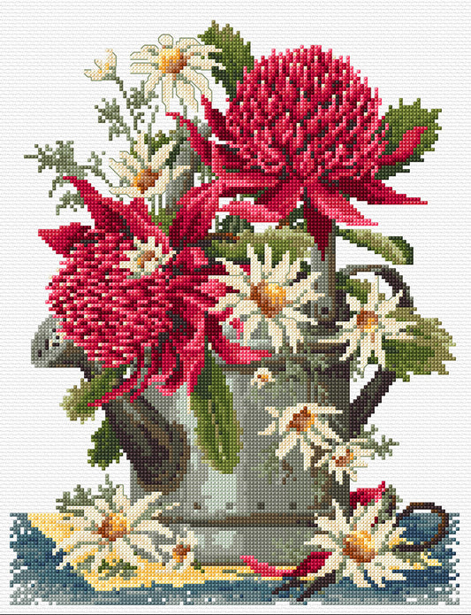 Waratahs and Flannel Flowers Cross Stitch Pattern by Country Threads
