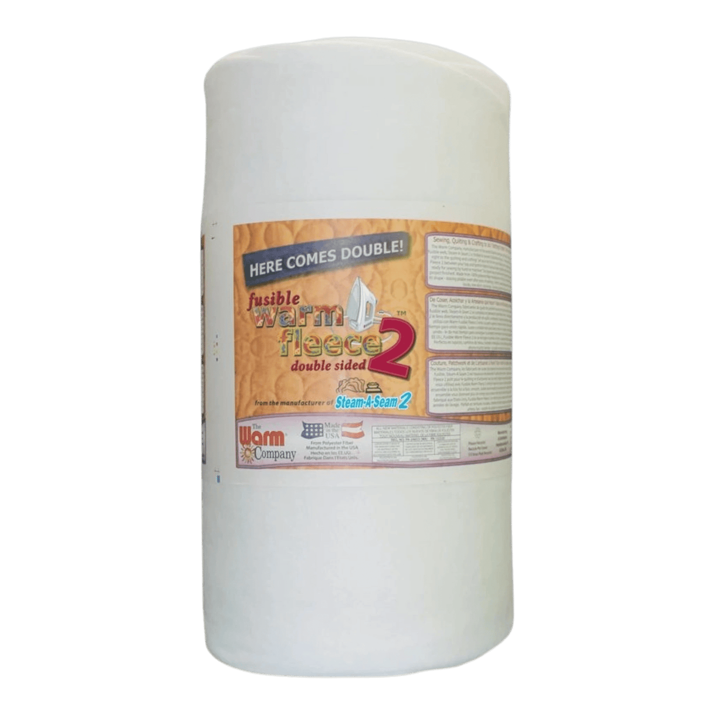 Warm Fleece Double Sided Fusible Batting 45in wide - Everything Fabric