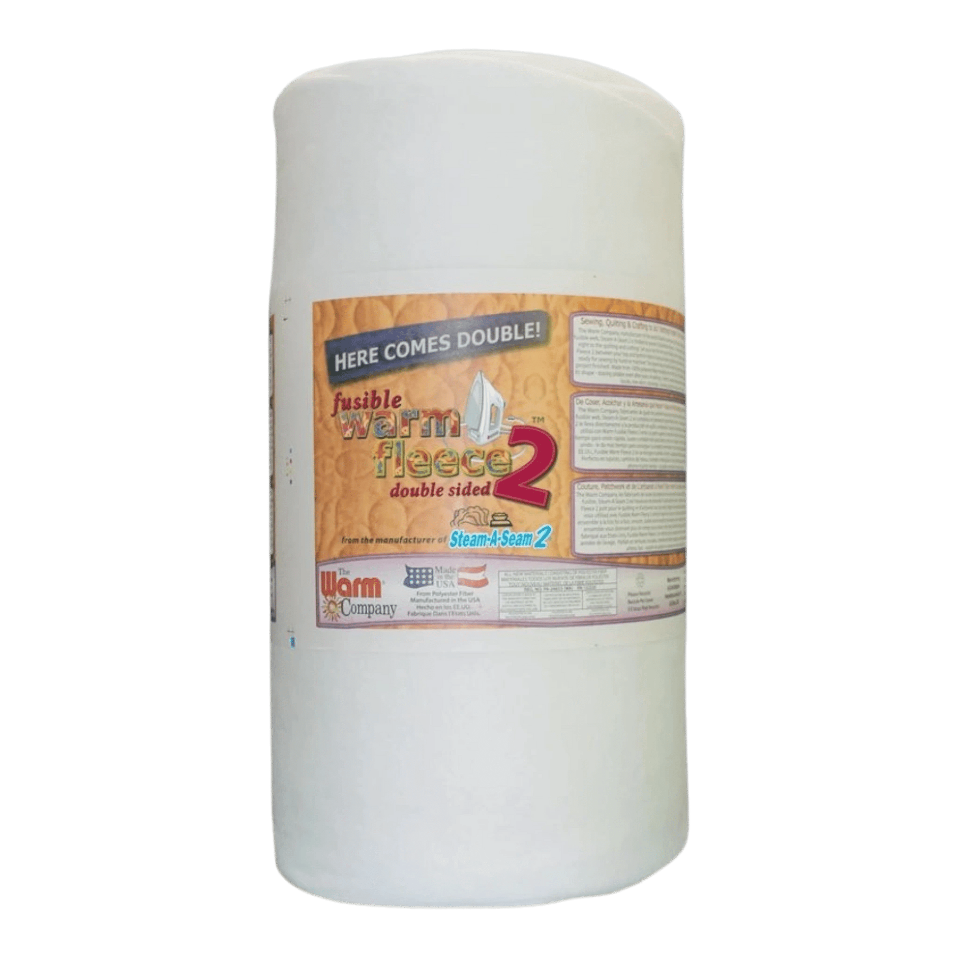 Warm Fleece Double Sided Fusible Batting 45in wide - Everything Fabric