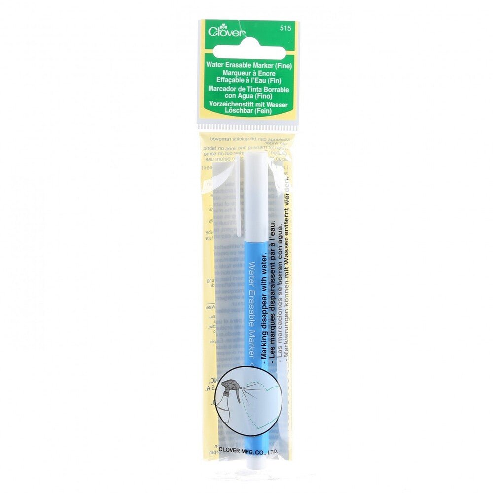 Water Soluble Marker Blue - Fine Point - Everything Fabric
