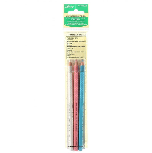Water Soluble Pencil 3 Color Assortment - Everything Fabric
