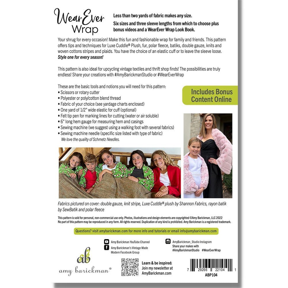 WearEver Wrap Pattern - Everything Fabric