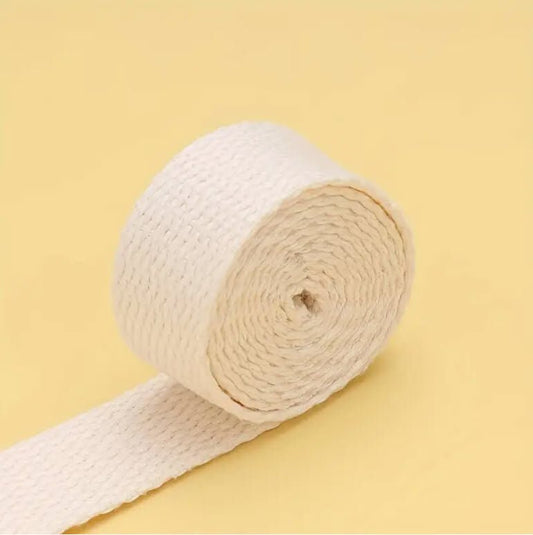 Webbing / Belting 25 mm - 2 yards precut - Beige - Everything Fabric