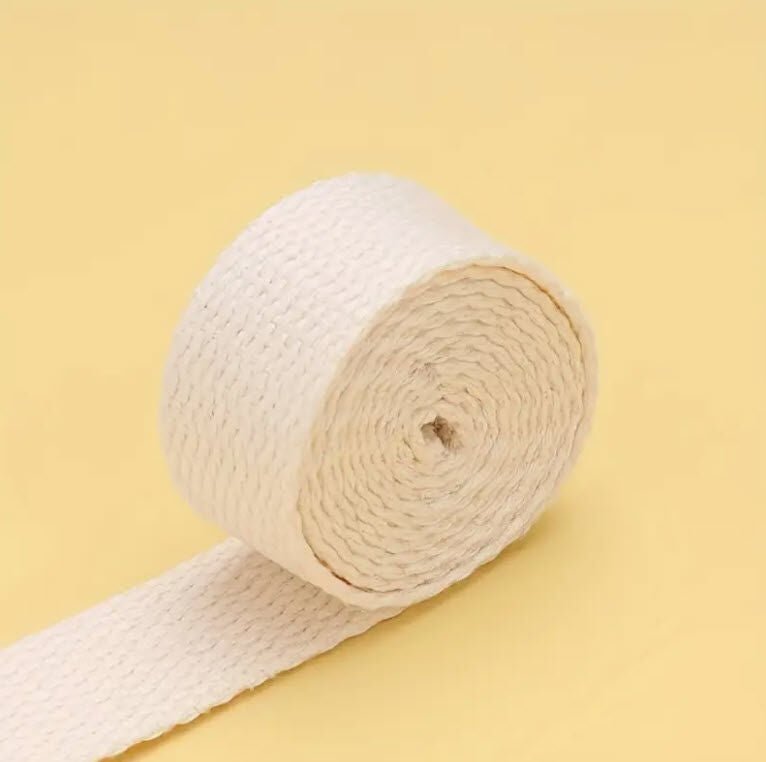 Webbing / Belting 25 mm - 2 yards precut - Beige - Everything Fabric