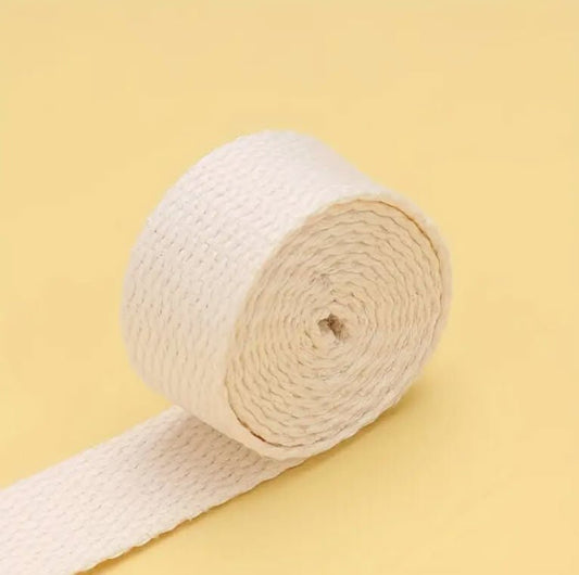 Webbing / Belting 25 mm - 2 yards precut - Beige - Everything Fabric