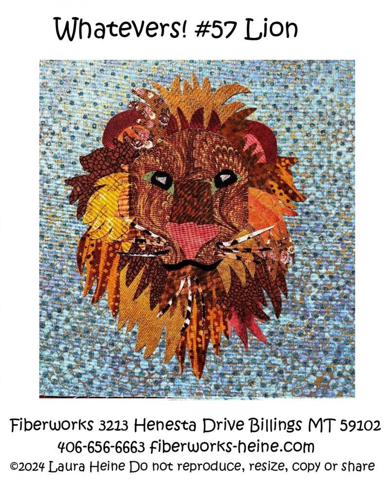 Whatevers! 57 Lion Collage Pattern - Everything Fabric