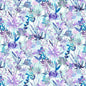 Whispering Gardens - Watercolor Blue/Violet Floral 108in WideBack - Everything Fabric