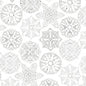 White as Snow Snowflakes - White - Everything Fabric