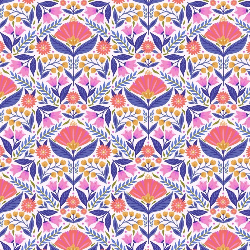 White Botanica - Everything Fabric