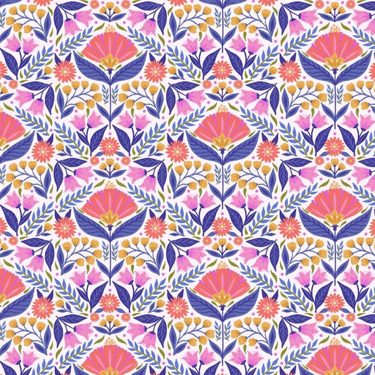White Botanica - Everything Fabric
