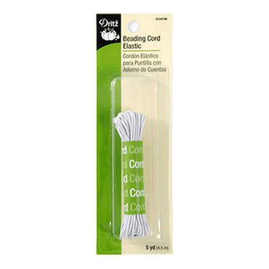 White Elastic Beading Cord - 5 Yds - Everything Fabric