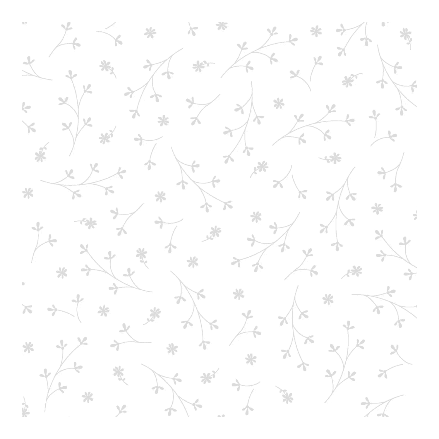 White on White Pretty Petals - Everything Fabric