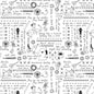 White Sweary Stitching - Everything Fabric