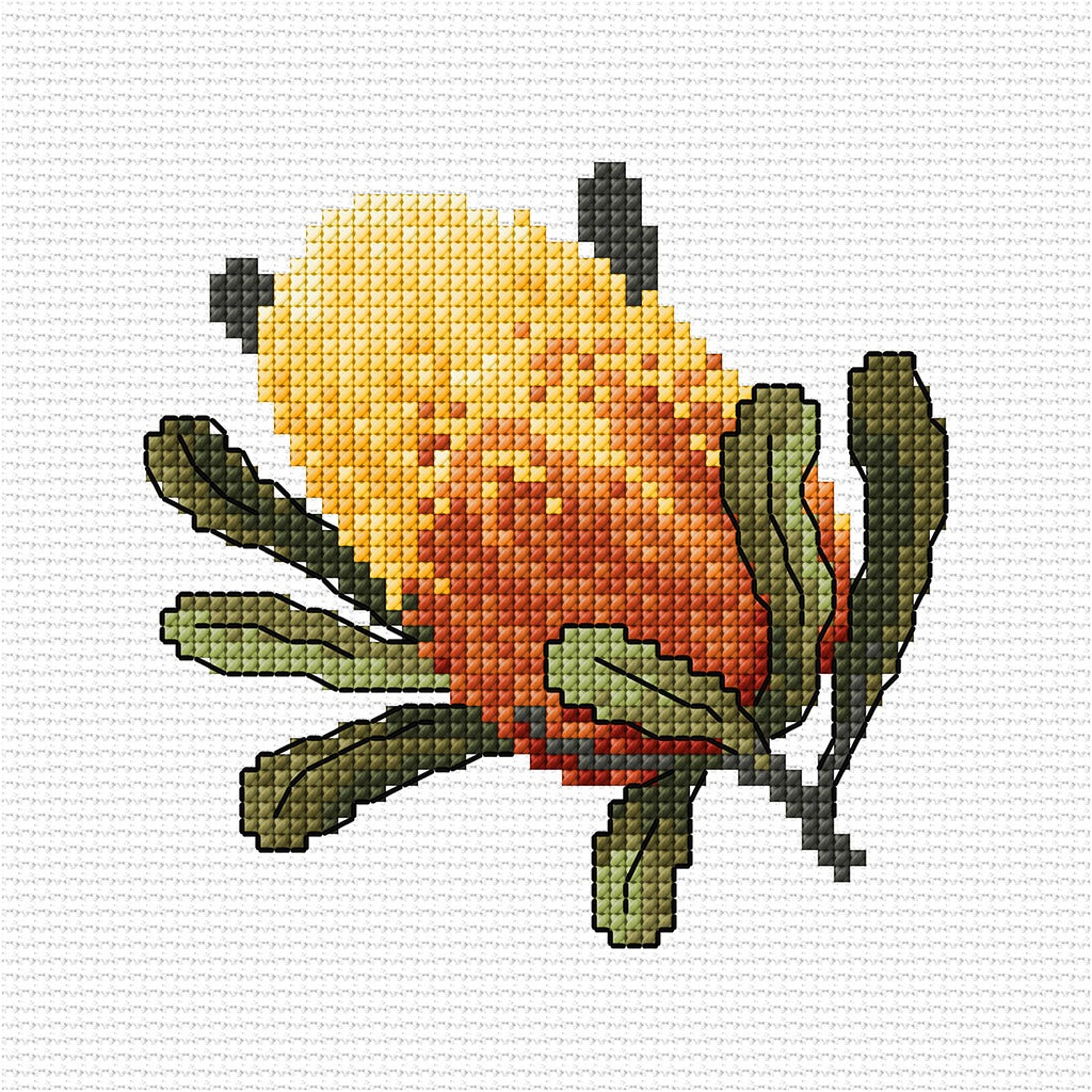 Banksia design from Wildflower Mini's 1 by Country Threads