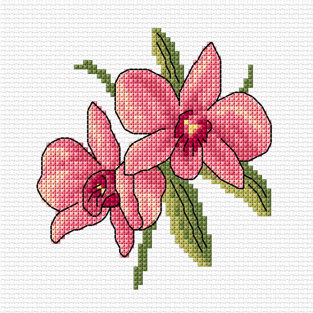 Cooktown Orchid design from Wildflower Mini's 1 by Country Threads