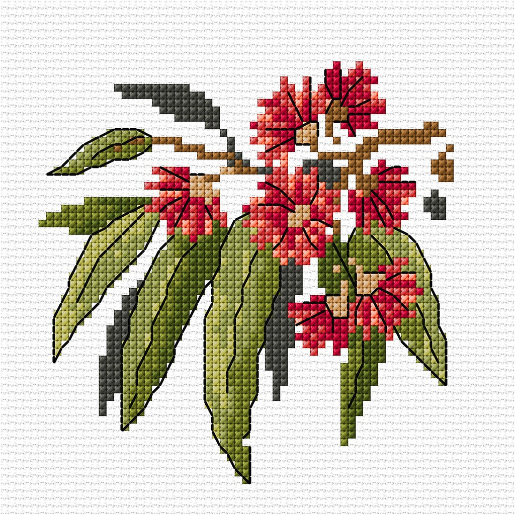 Gum Blossoms design from Wildflower Mini's 1 by Country Threads