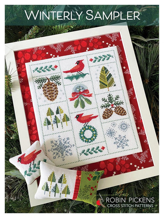 Winterly Sampler Cross Stitch Pattern - Everything Fabric